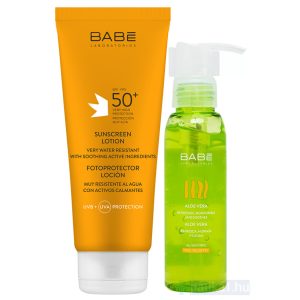 Babé Fényvédő SPF50+ tej 200 ml + Aloe gél 90 ml 