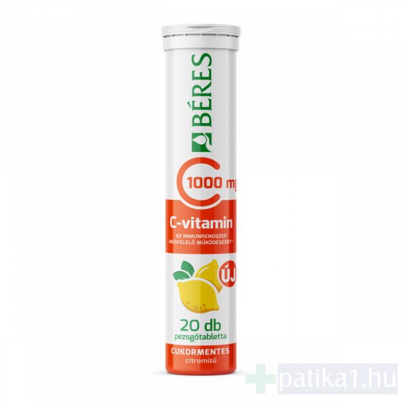 Béres C-vitamin 1000 mg cukormentes pezsgőtabletta 20x