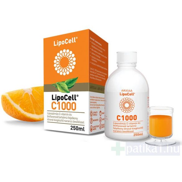 LipoCell C1000 liposzómás C-vitamin narancs ízben 250 ml