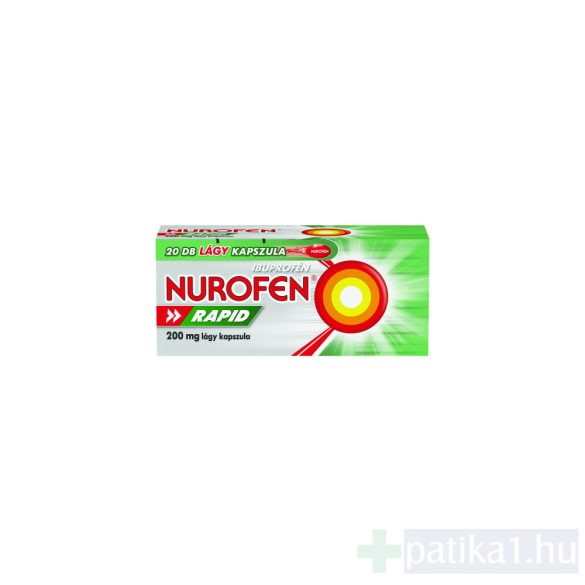 Nurofen Rapid 200 mg lágy kapszula 20 db