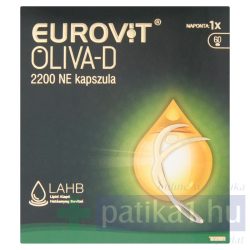 Eurovit Oliva-D 2200 NE étrendkiegészítő kapszula 60x