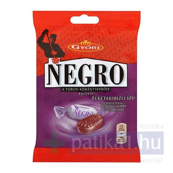 Negro cukorka feketeribizli 79 g