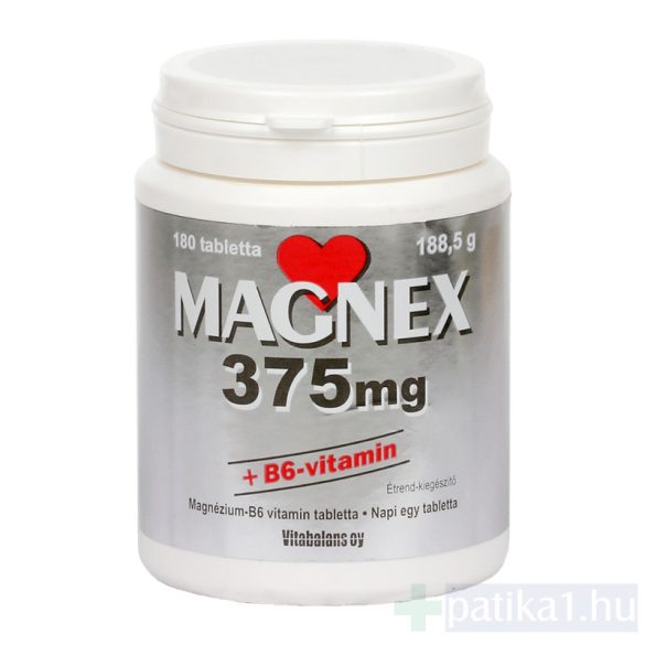 Magnex 375 mg + B6-vitamin tabletta 180x