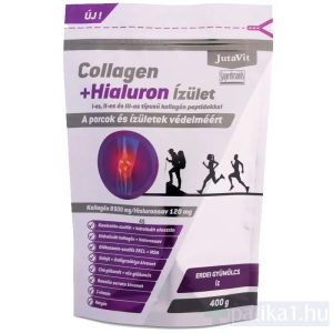 JutaVit Collagen+ Hialuron Ízület por erdei gyümölcs íz 400 g