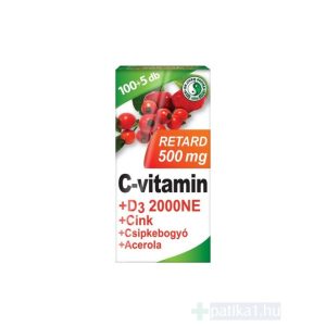 Dr. Chen C-vitamin 500 mg retard+D3 2000 NE+acerola tabletta 105 db filmtabletta