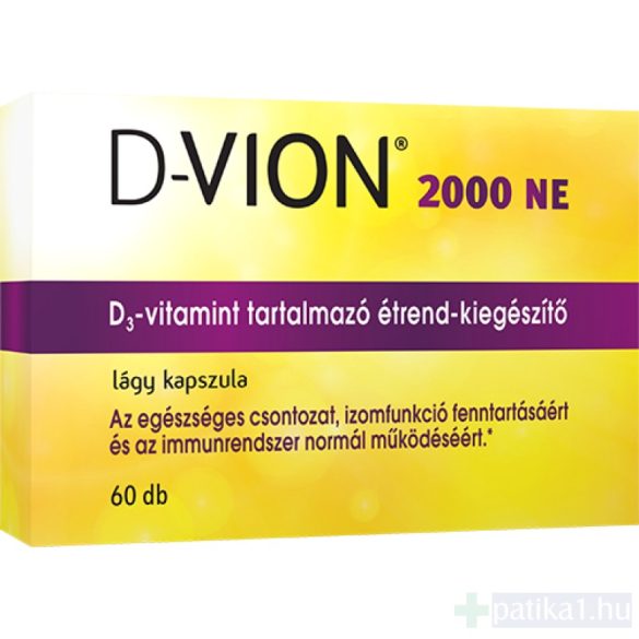 D-Vion D3 vitamin 2000 NE kapszula 60 db