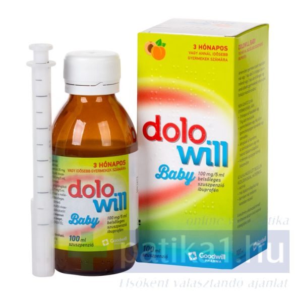 Dolowill Baby 100 mg/5 ml belsőleges szuszpenzió 100 ml 