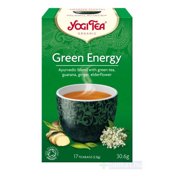 Yogi Tea Bio Energizáló zöld tea filteres 17x