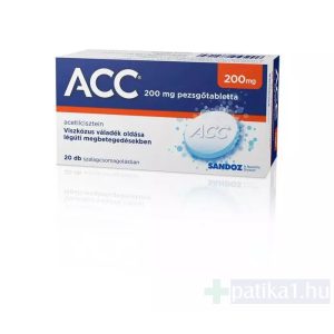 ACC 200 mg pezsgőtabletta tasakban 20x