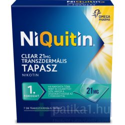   NiQuitin Clear 21 mg transzdermális tapasz 7 db - dohányzásról leszoktatás 1. lépés
