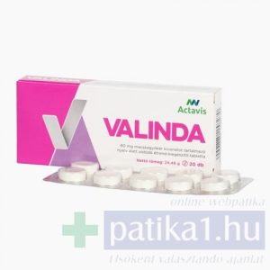 Valinda 0,06 g nyelv alatt oldódó tabletta 20 db