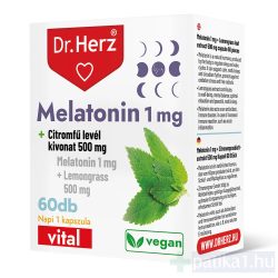 Dr. Herz Melatonin 1 mg + Citromfű 500 mg kapszula 60x