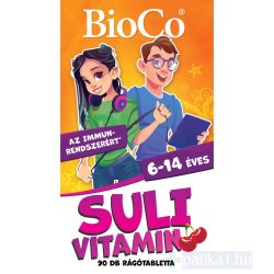 BIOCO SULI-VITAMIN CSERESZNYÉS RÁGÓTABLETTA 90x