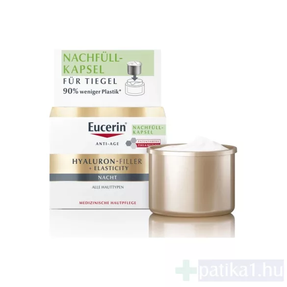 Eucerin Hyaluron-Filler + Elasticity éjszakai krém öko utántöltő kiszerelés 50 ml