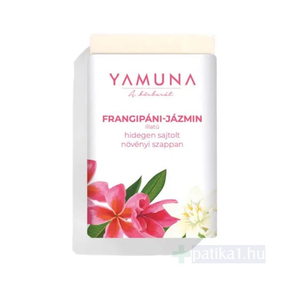 Yamuna hidegen sajtolt Frangepáni-jázmin szappan 110 g