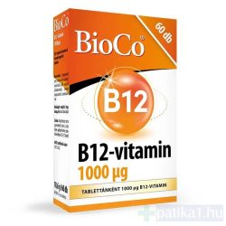 BioCo B12-vitamin 1000 mcg étrendkiegészítő 60x