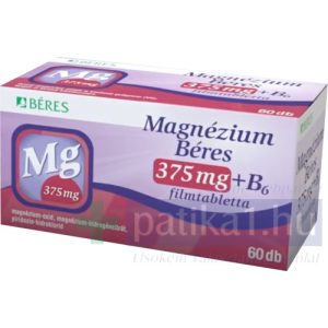 Béres Magnézium 375 mg+B6 filmtabletta 60x