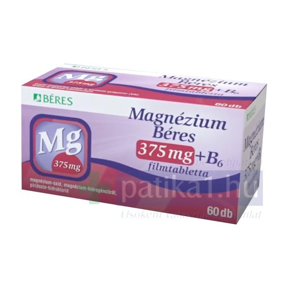 Béres Magnézium 375 mg+B6 filmtabletta 60x