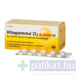 Vitagamma D3 2000 NE tabletta 100 db