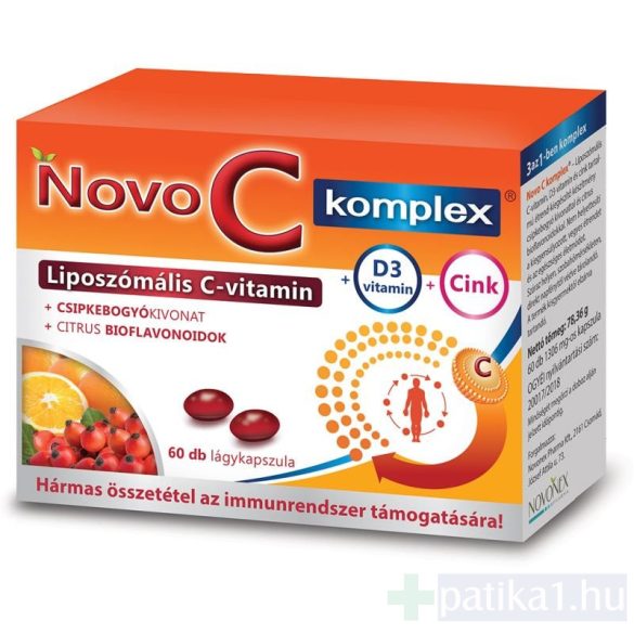 Novo C Komplex liposzómás C-vit D3 vit cink 60x