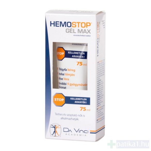 HemoStop gél Max aranyér kezelésére 75 ml