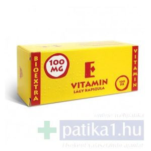 Vitamin E Bioextra 100 mg lágy kapszula 100x