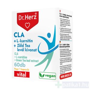 Dr. Herz CLA + L-karnitin + Zöld tea kivonat kapszula 60x