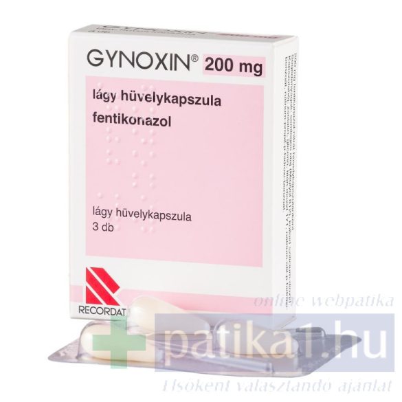 Gynoxin 200 mg lágy hüvelykapszula 3x