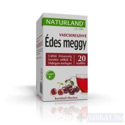 Gyümölcstea meggy-vadcseresznye filteres Naturland 20x2 g