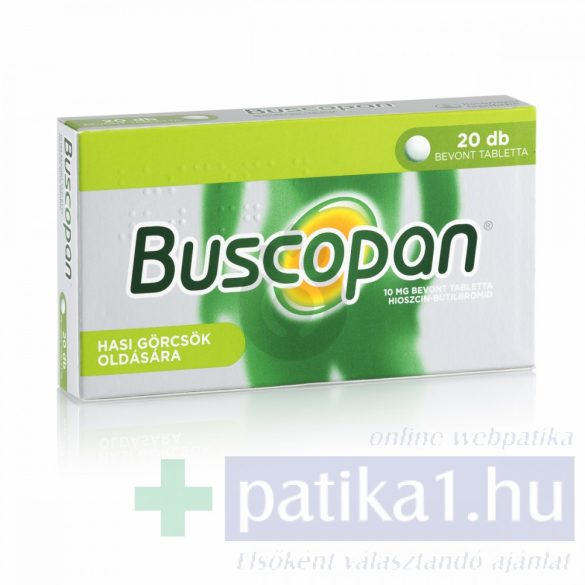 Buscopan 10 mg bevont tabletta 20 db