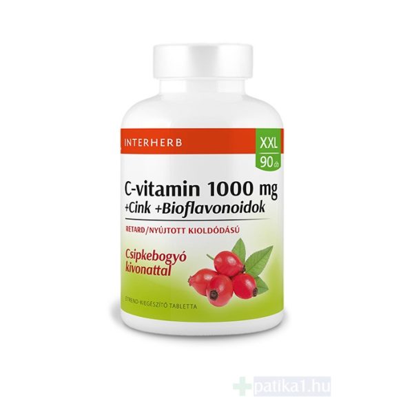 INTERHERB XXL C-vitamin Retard1000 mg + Cink + Bioflavonoidok 90x
