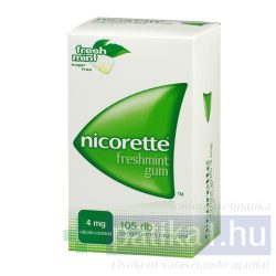 Nicorette Freshmint gum 4 mg 105 x gyógyszeres rágógumi