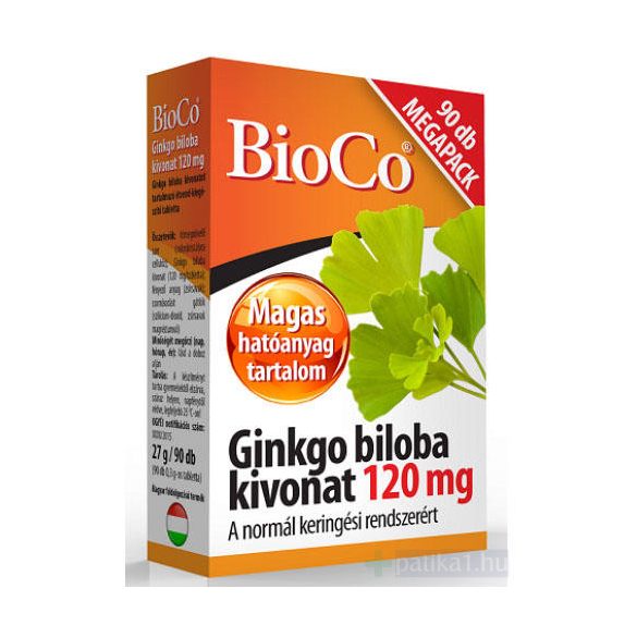 BioCo Ginkgo kivonat 120 mg tabletta 90x