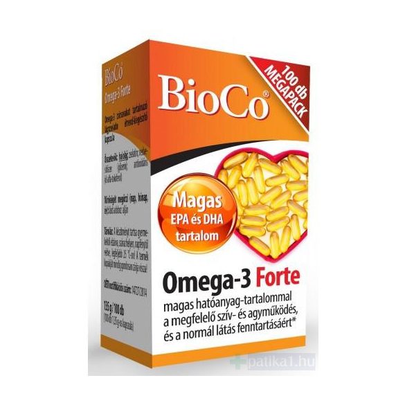 BioCo Omega-3 Forte kapszula megapack 100x