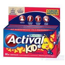 Actival Kid rágótabletta 3 ízben 80x