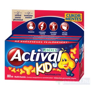 Actival Kid rágótabletta 3 ízben 80x