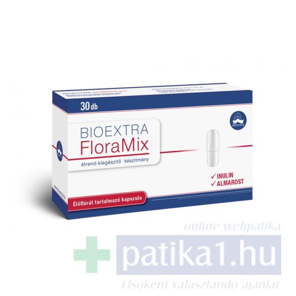 Bioextra Floramix élőflórát és inulint tartalmazó kapszula 30 db 