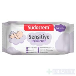 Sudocrem Sensitive krémes törlőkendő 55x