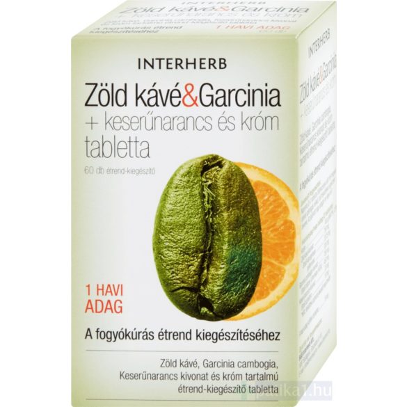Interherb Zöld Kávé + Garcinia tabletta 60x