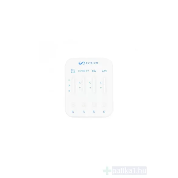 Elysium 5 az 1-ben SARS-CoV-2 & influenza A+B & RSV & ADV Ag kombinált otthoni gyorsteszt - 1 db tesztkészlet (orrlyuk) 