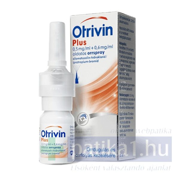 Otrivin Plus 0,5 mg/ml + 0,6 mg/ml oldatos orrspray 10 ml komplex