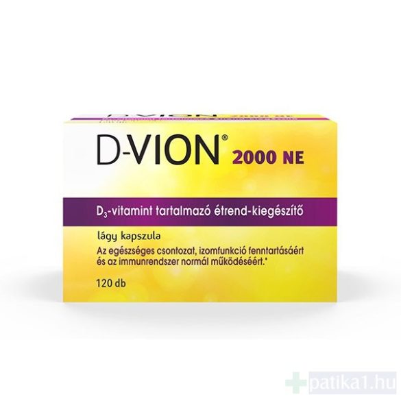D-Vion D3 vitamin 2000 NE kapszula 120x